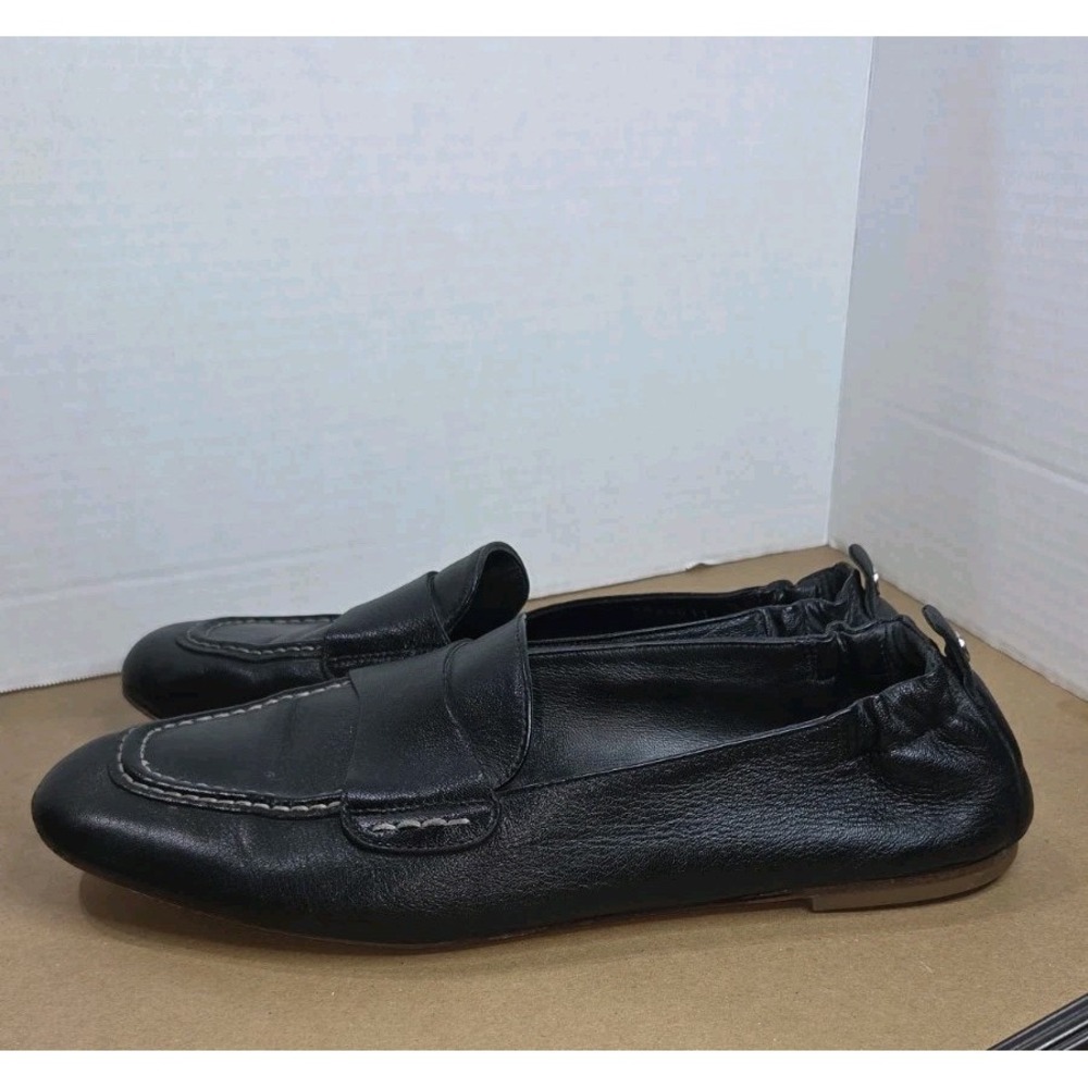 AGL Mara Black Leather Womens Casual Moccasins Shoes Size 39.5/ 9.5 - Picture 4 of 11